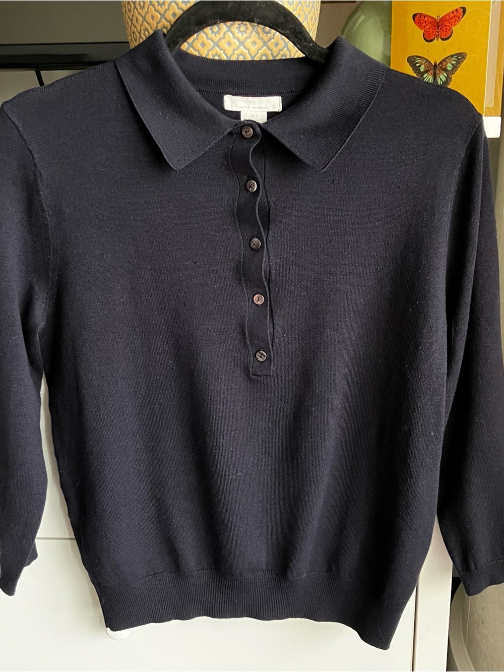 H&M Navy polo neck sweater size small